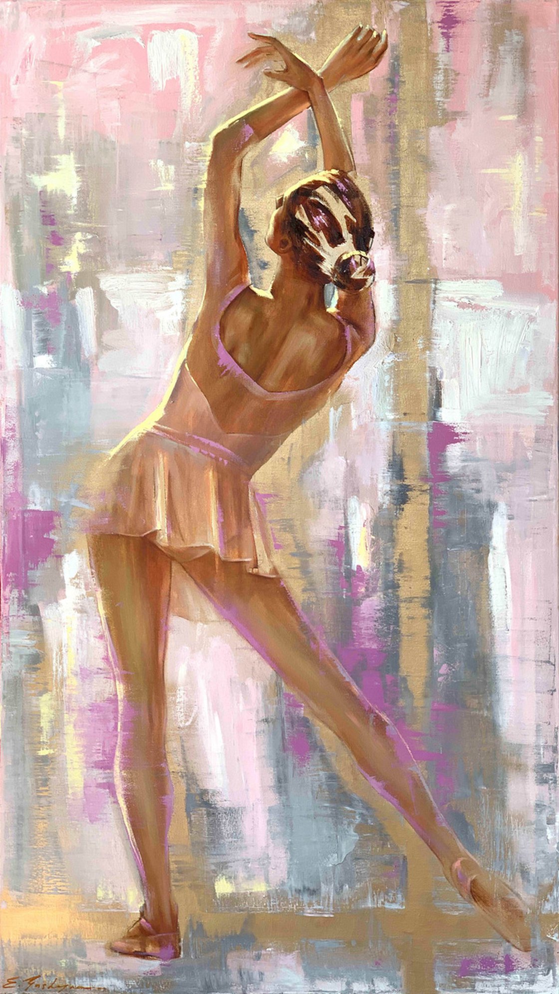 oil painting ballerina