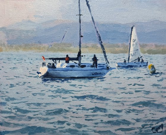 Seascape with Sailboats 52