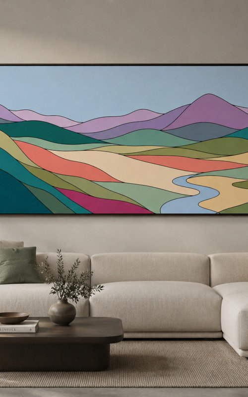Flowing Landscape #29 by Marina Krylova