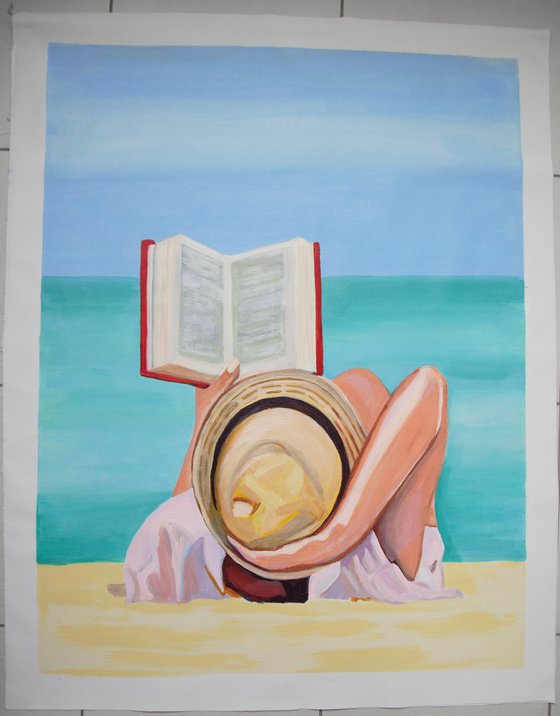 At the beach  /90 x 69 x 4 cm