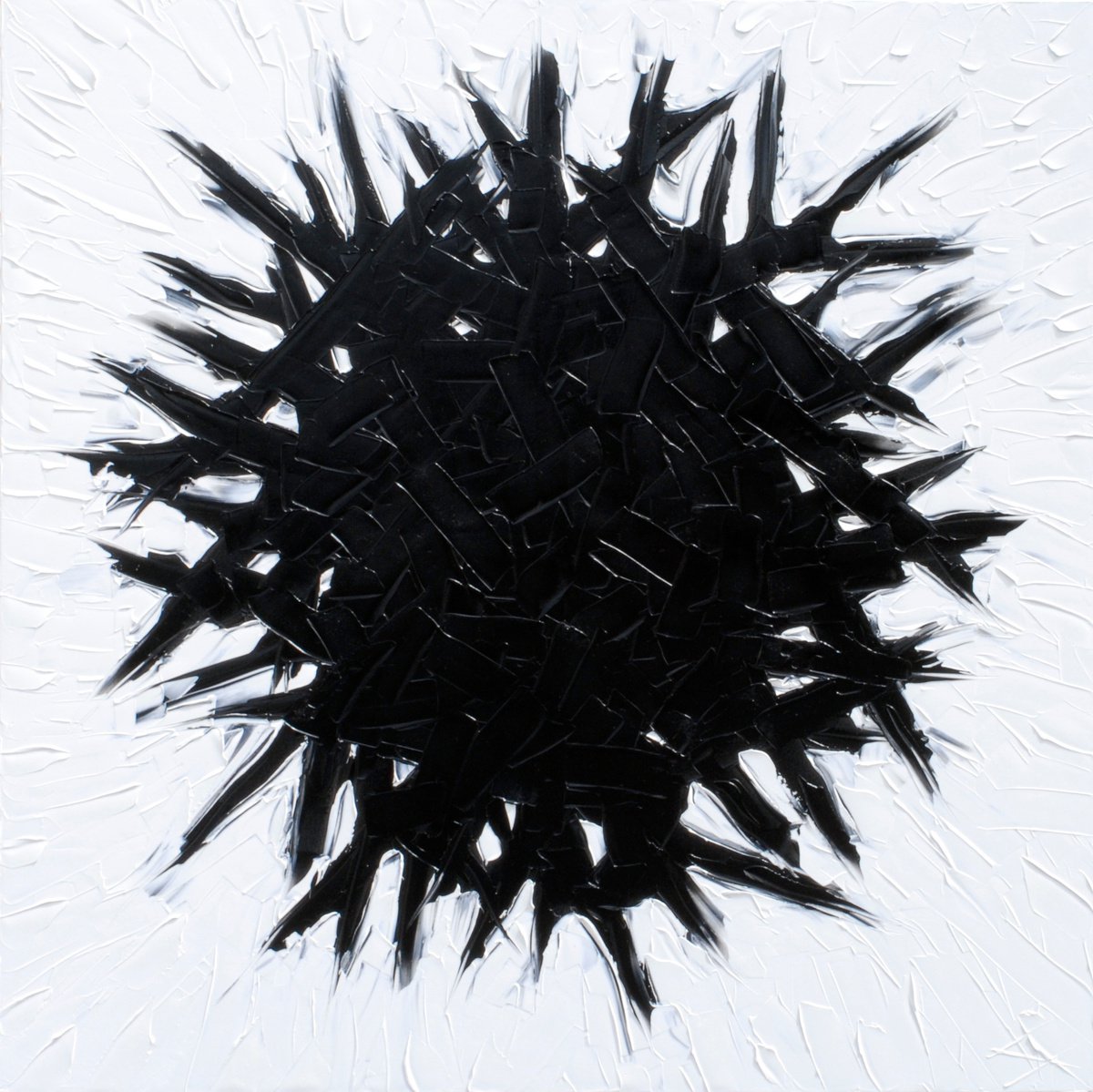 Organic Abstract Oil Painting By Bill Stone, 60 X 60, Isolation, Original Artwork