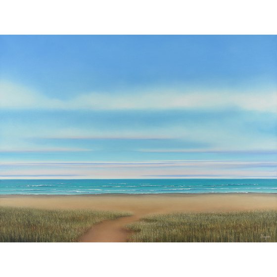 Beach Day - Blue Sky Seascape