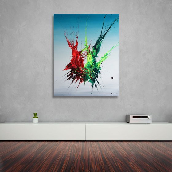 Symbiosis II (Spirits Of Skies 080101) - 80 x 100 cm - XXL (32 x 40 inches)