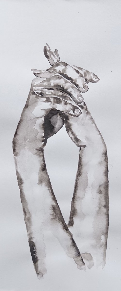 Lovers hands VI by Mateja Marinko