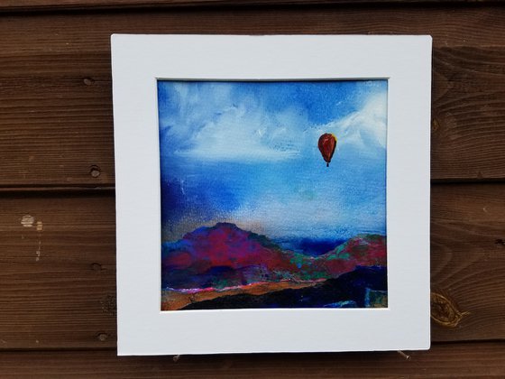 Balloon Over Red mountains