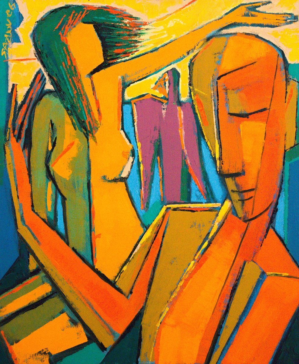 Expressive Oil Painting , Light Next To You By Rumen Sazdov, 20 X 24, Artwork For Sale On Artfinder