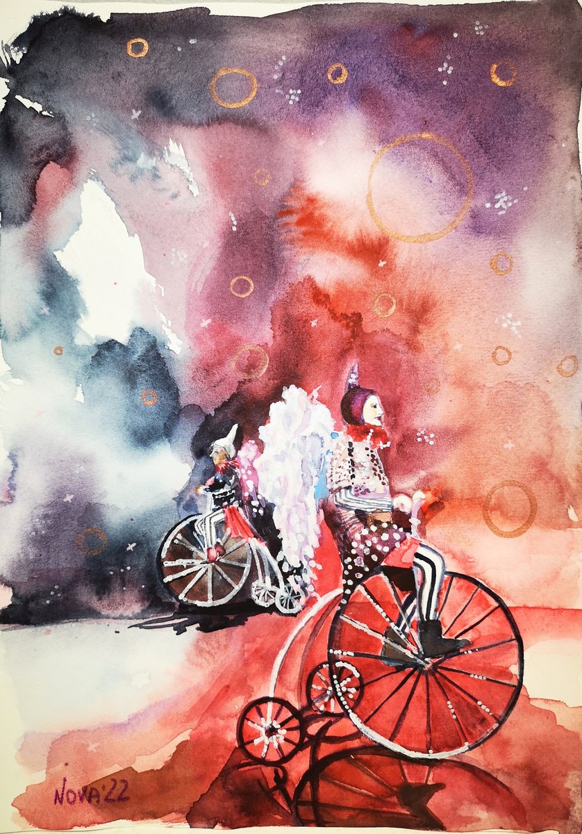 Impressionistic Watercolour , Put Your Magic On By Jelena Nova, 8 X 12, Artwork For Sale On Artfinder