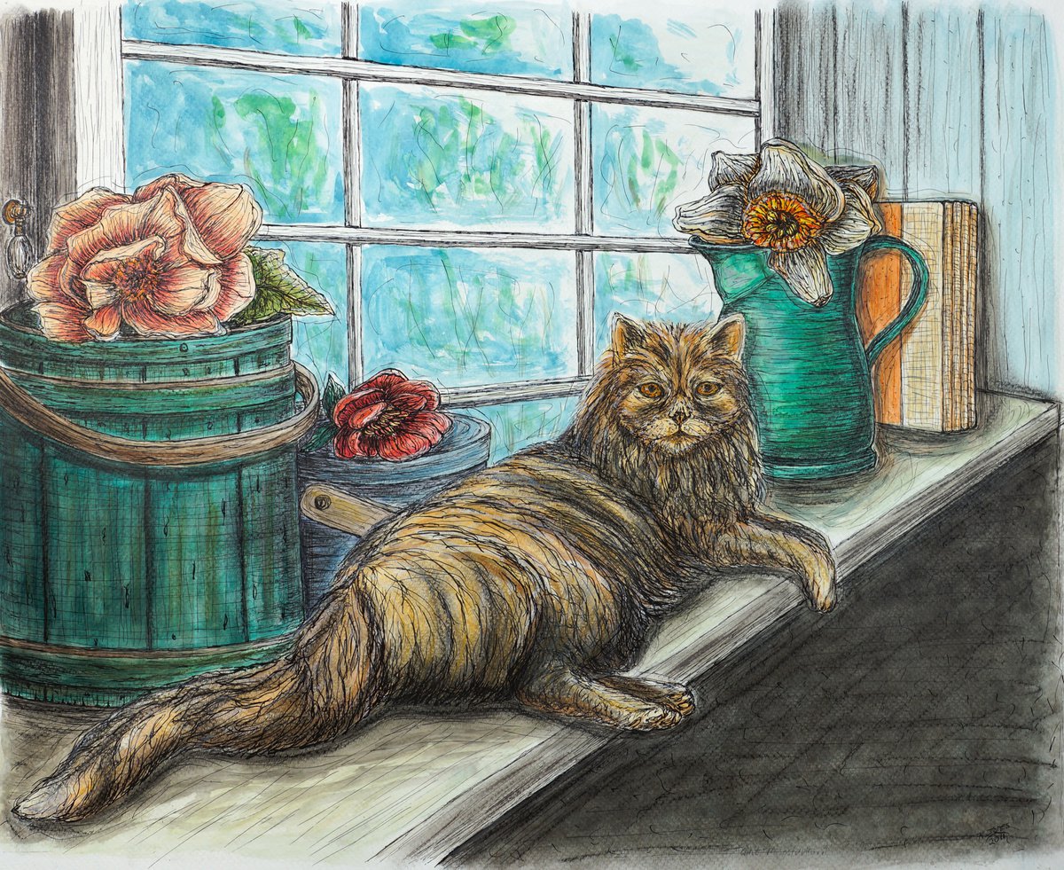 Animal Watercolour By Kim Jones Miller, 20 X 16", Ain