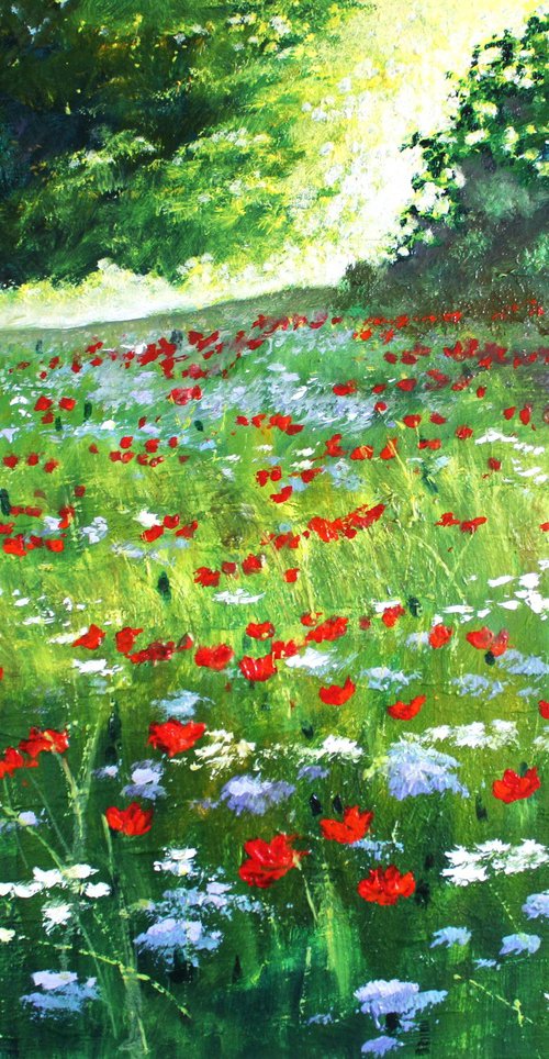 Sunrise and Wildflowers by Rod Bere