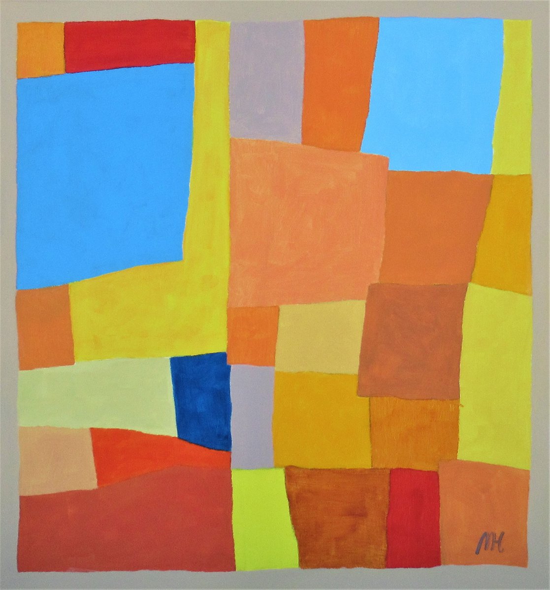 Mediterranean Echo #4. 70x65cm. by Megha Hendrick