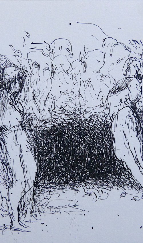 The Pagan Party 1, 21x15 cm by Frederic Belaubre