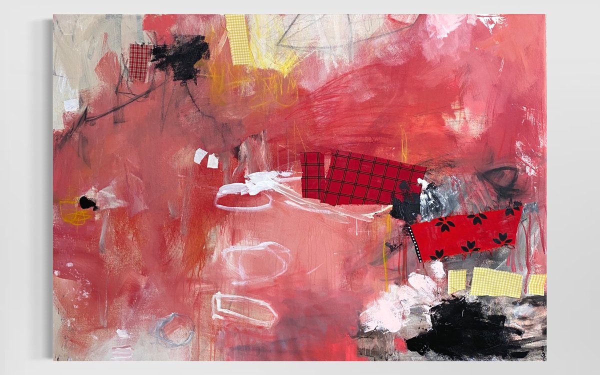 Seeing Red By Kat Crosby, 48 X 34, Artwork For Sale On Artfinder