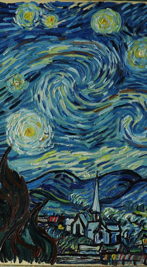 The Starry Night, Van Gogh hommage by Robin Funk