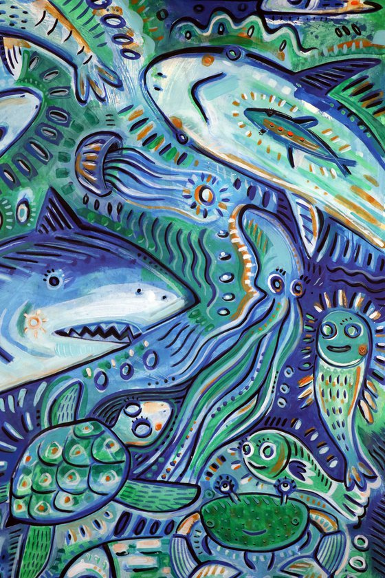 UNDERSEA WORLD 115x215cm