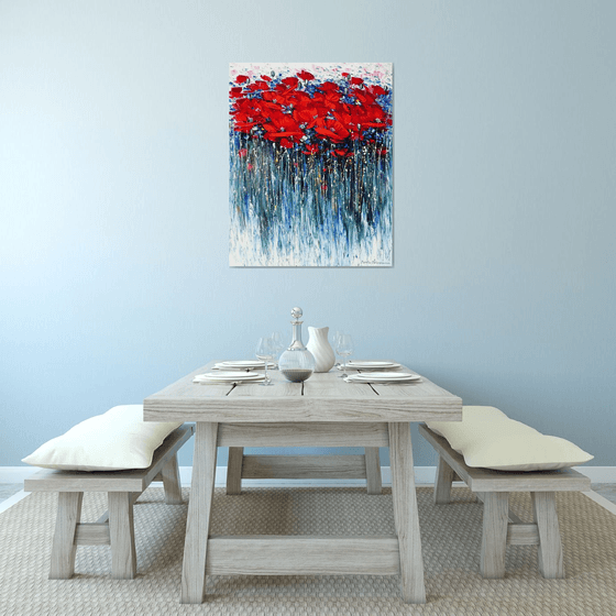 Where Poppies Dance in Rain