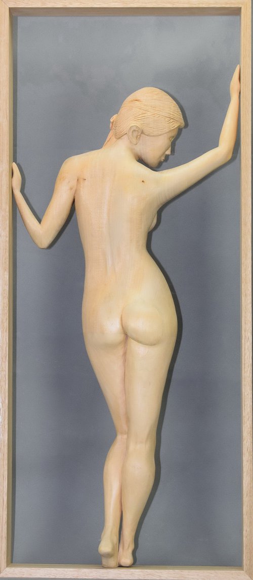 Framed Female Nude by Lee Forester