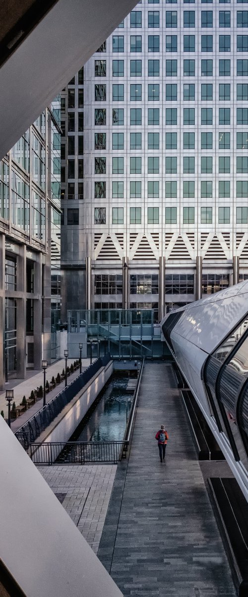 Canada Square Street space shuttle red lady by Paul Nash