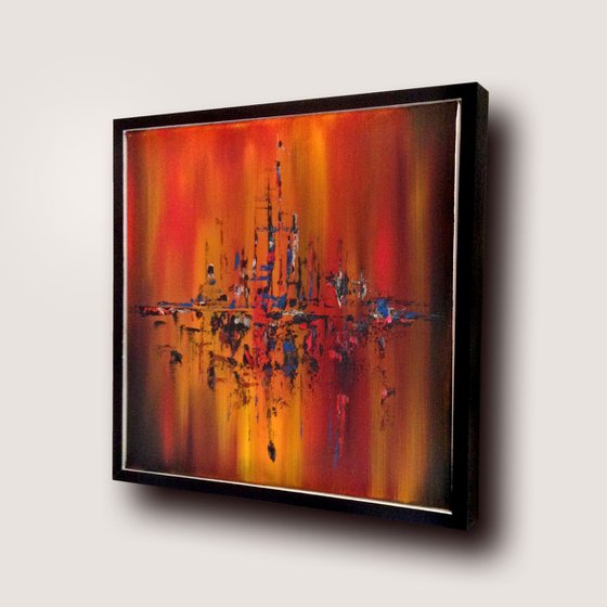 Abstract oil Painting - Forest Fire