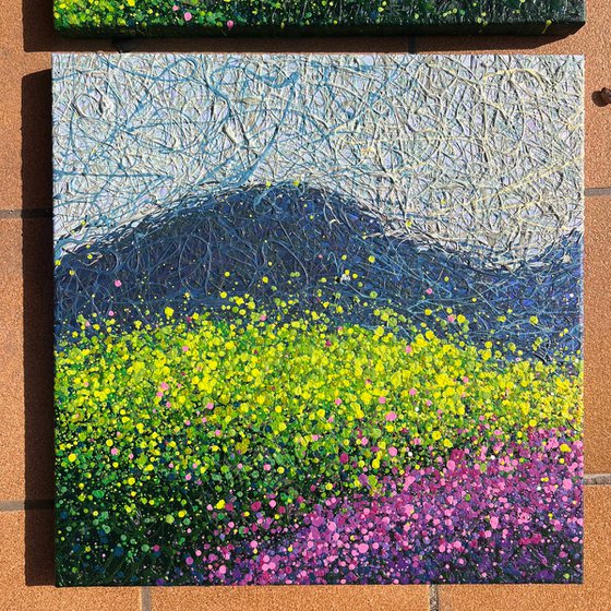 Lavender Dreams of Tuscany - triptych