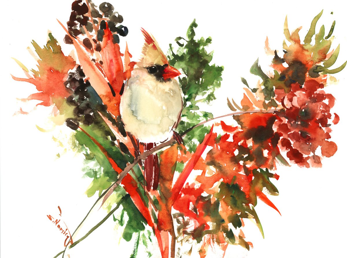 Cardinal Bird by Suren Nersisyan