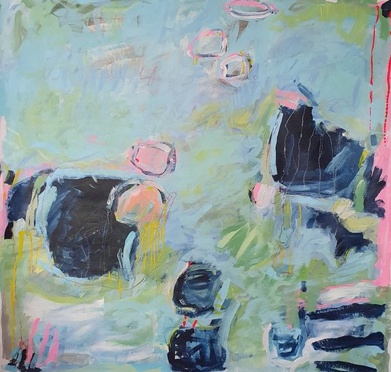 Deconstructed waterlily pond