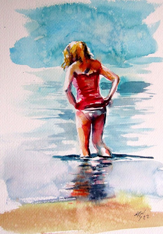 Girl in the water