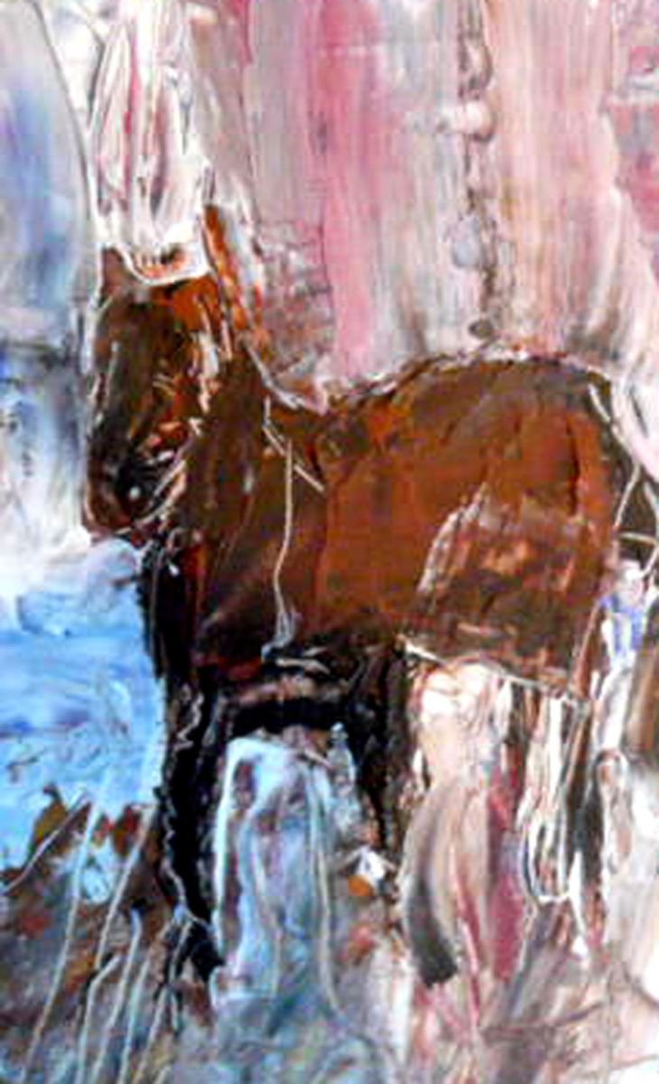 brown horse by Jacques Donneaud
