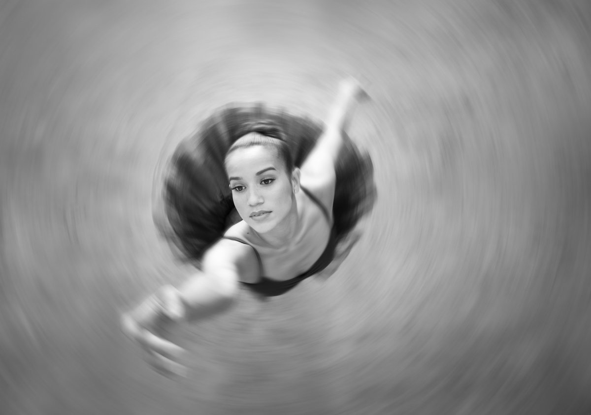 Photorealistic Portrait Photograph By Robert Houser, 38 X 26", Ballet Dancer, Original Artwork