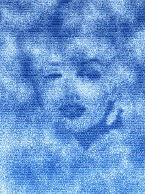 Marylin-Monroe-Cloud-Portrait by John Lijo Bluefish