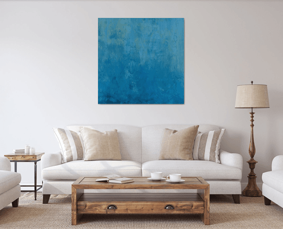 Blue Flow - Modern Abstract Expressionist Seascape