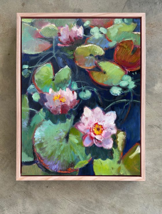 Landscape with water lilies