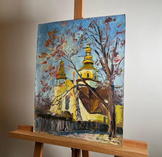 Golden Church in the City