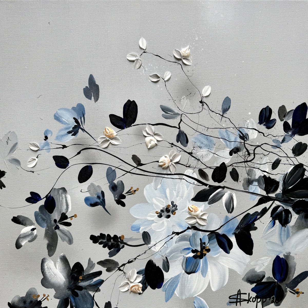 Winter Garden By Anastassia Skopp, 24 X 24, Artwork For Sale On Artfinder