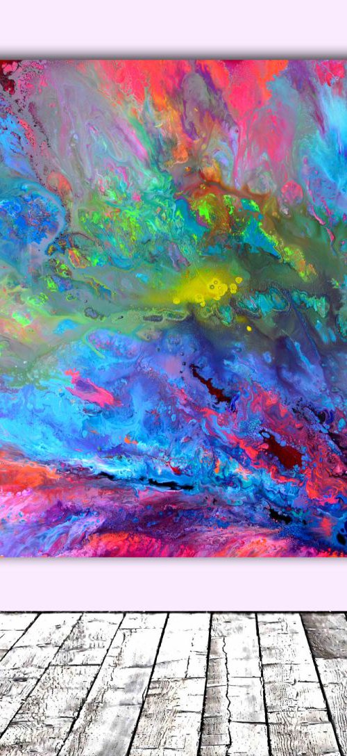 The Last Beauty - XXL Big Painting, - Large Painting - Ready to Hang, Hotel and Restaurant Wall Decoration by Soos Tiberiu