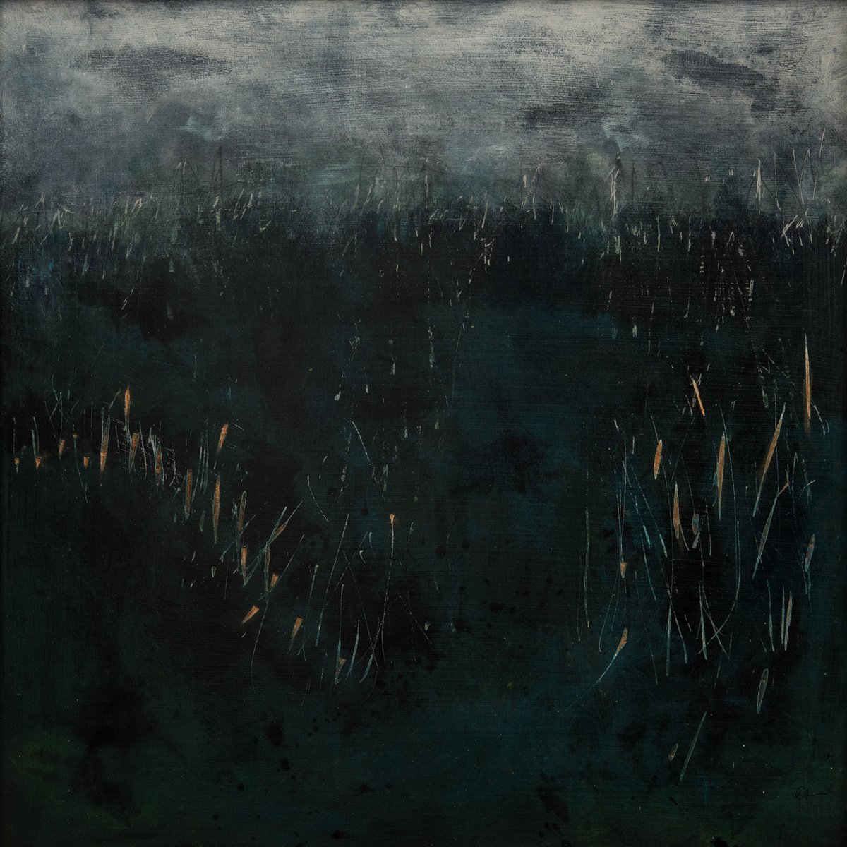 Abstract Landscape Painting By Chloe Yandell, 26 X 26, Untitled I, Original Artwork