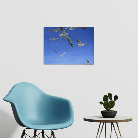 Heavens and seagulls