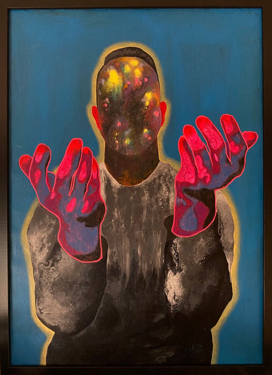 Surrealistic Painting , Amor Fati By Stefano Pallara, 20 X 28, Artwork For Sale On Artfinder