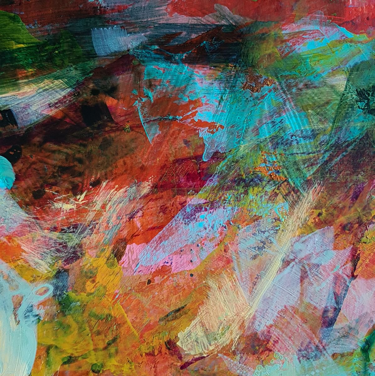 Intuitive abstract modern gestural painting Artfinder