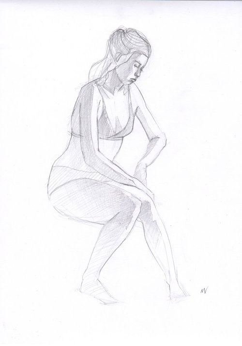 Sketch of Human body. Woman.76 by Mag Verkhovets