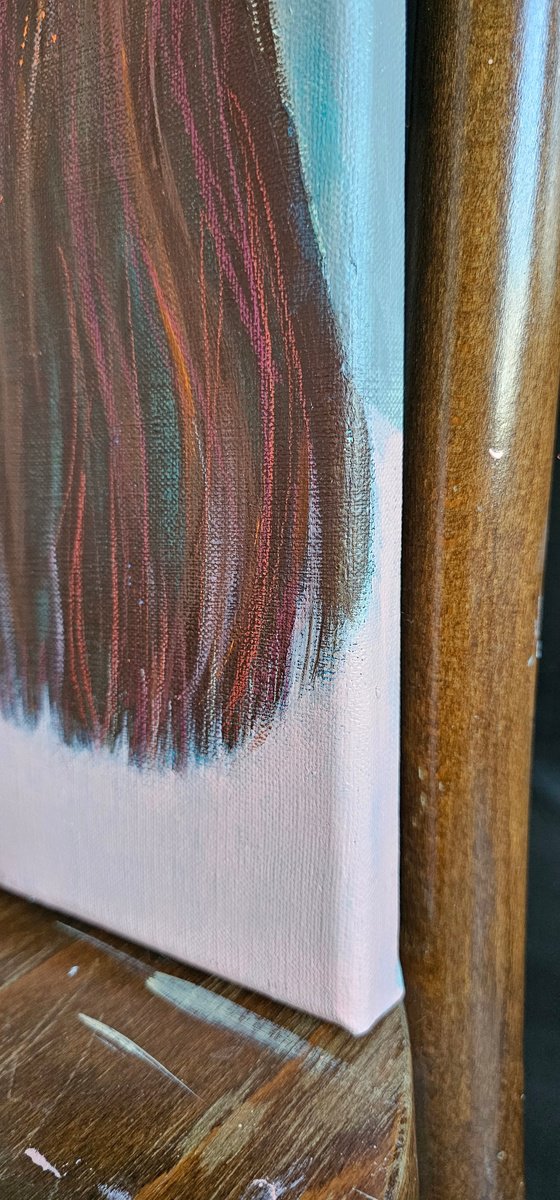 Naoko in pearl earrings