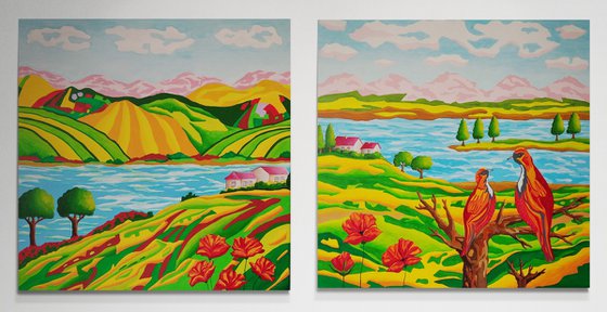 Fairyland  3. and 4. - diptych