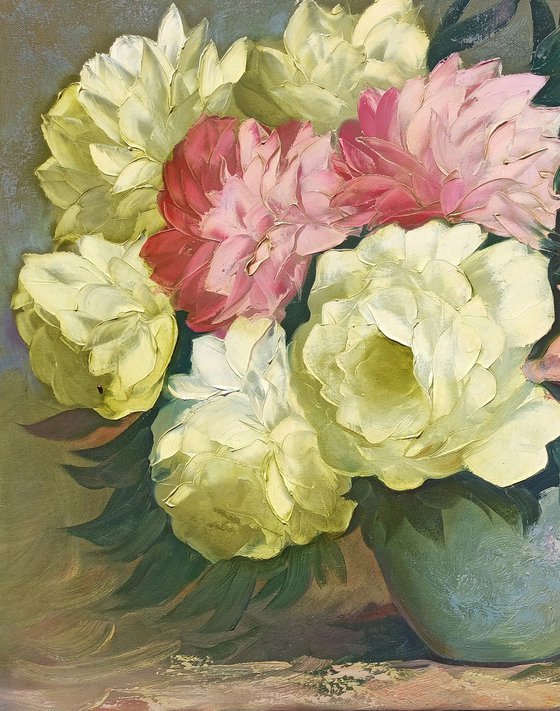 Peonies  in vase