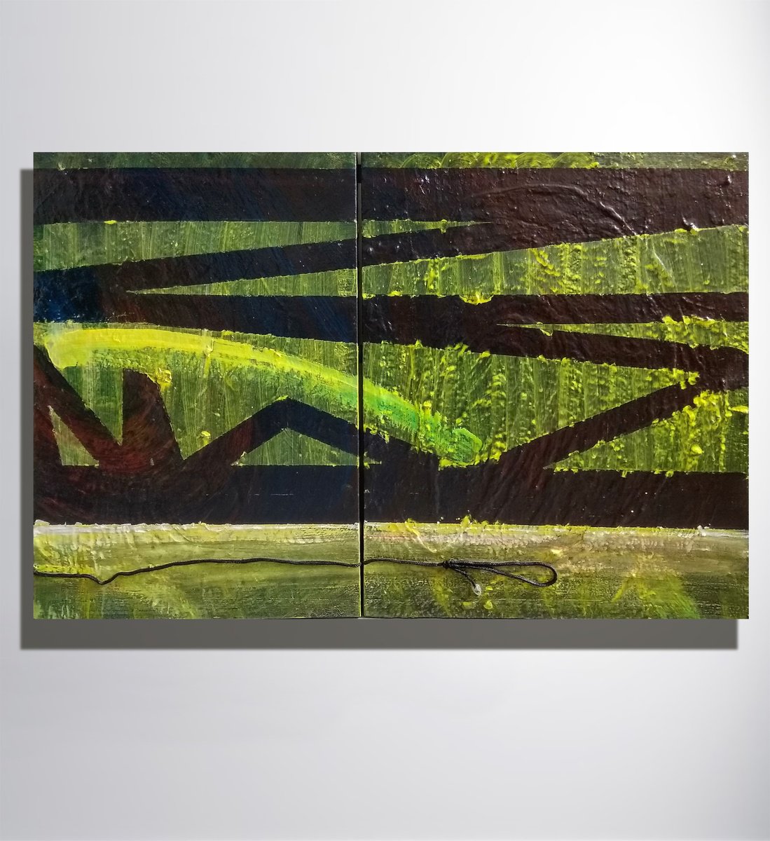 Surrealistic Acrylic Painting , A Bridges Diptych By Marya, 43 X 28, Artwork For Sale On Artfinder