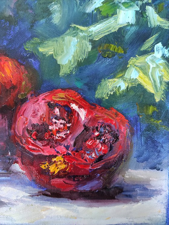 Pomegranate Still Life