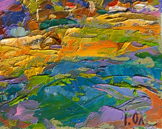 Blue sky over the fields