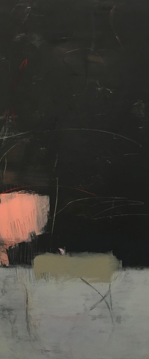 Memory Releases Breath Minimalist Painting by Kris Haas