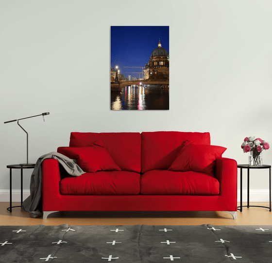" Night. The Spree River. Berlin "  Limited Edition 1 / 25