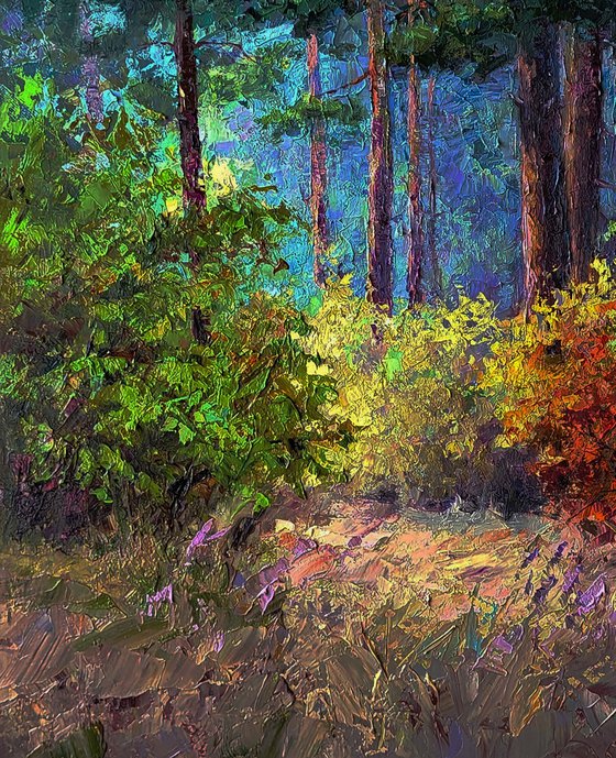 The Beginning of Autumn in the Forest