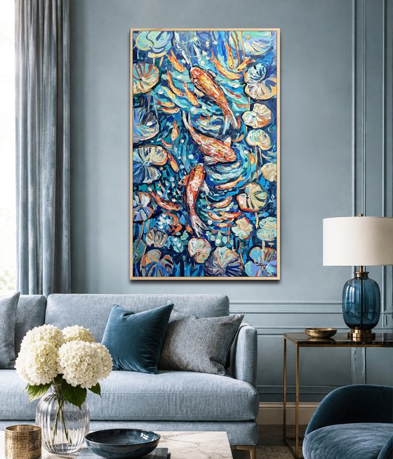 Golden Koi Fish