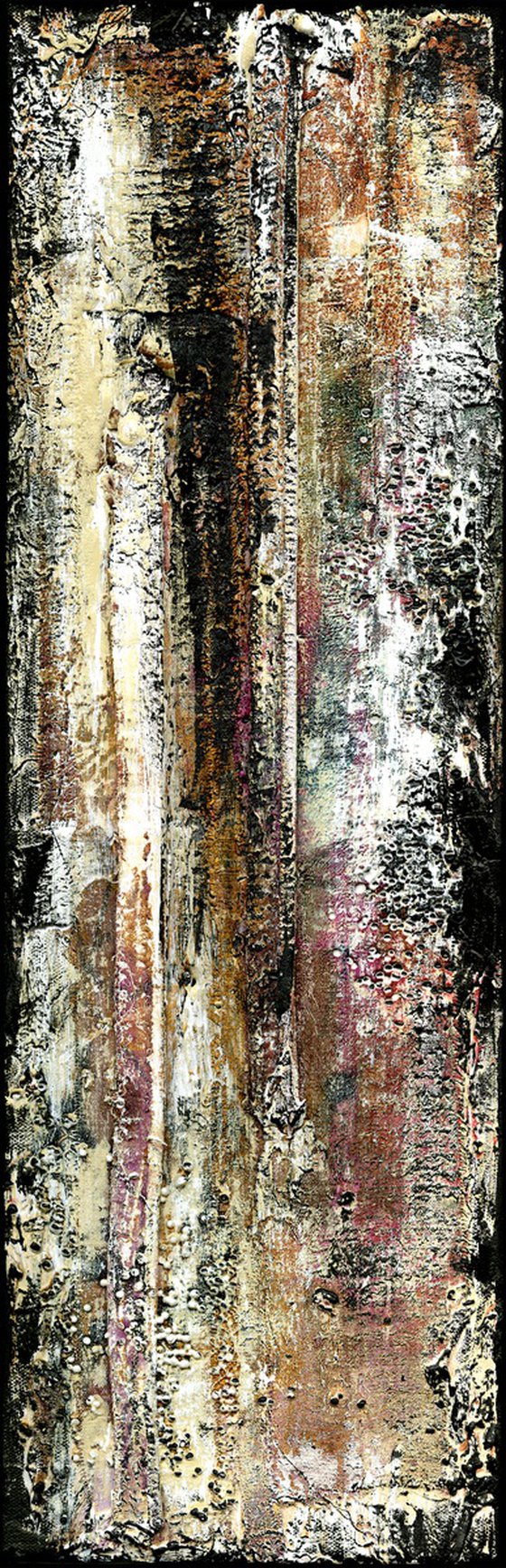 Remnants Of The Past Collection 1 - Set of 3 (3 Parts) - Mixed Media Abstract by Kathy Morton Stanion